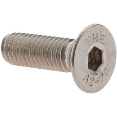 Value Collection - M5x0.80 Metric Coarse Hex Socket Drive, 90° Flat Screw - Grade 18-8 Stainless Steel, Fully Threaded, 16mm OAL - Eagle Tool & Supply