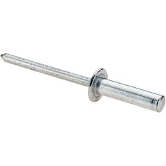 Value Collection - Size 68 Dome Head Aluminum Closed End Sealing Blind Rivet - Aluminum Mandrel, 0.376" to 1/2" Grip, 0.374" Head Diam, 0.192" to 0.196" Hole Diam, 0.748" Length Under Head, 3/16" Body Diam - Eagle Tool & Supply