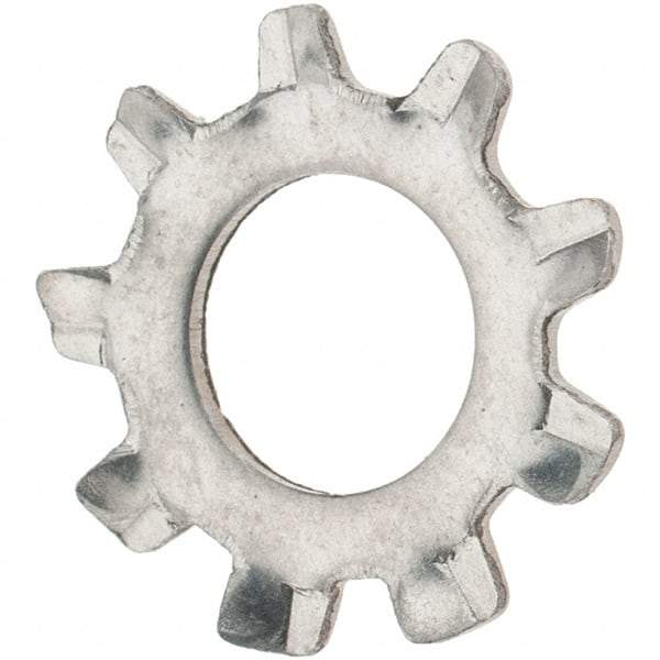 Value Collection - #12 Screw, 0.231" ID, Stainless Steel External Tooth Lock Washer - 0.475" OD, Grade 410 - Eagle Tool & Supply