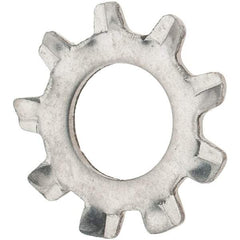 Value Collection - #12 Screw, 0.231" ID, Stainless Steel External Tooth Lock Washer - 0.475" OD, Grade 410 - Eagle Tool & Supply