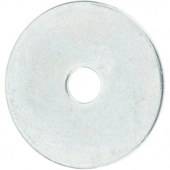Value Collection - Steel Fender Flat Washer - 5/32" ID x 3/4" OD, 0.0312" Thick, Zinc-Plated Finish - Eagle Tool & Supply