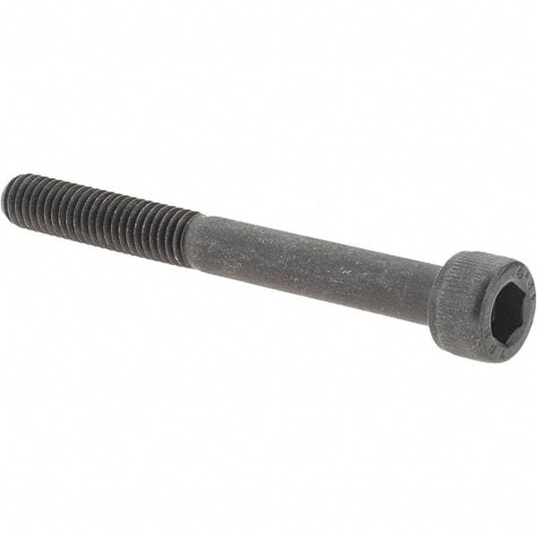 Value Collection - M6x1.00 Metric Coarse Hex Socket Drive, Socket Cap Screw - Grade 12.9 Alloy Steel, Black Oxide Finish, Partially Threaded, 55mm Length Under Head - Eagle Tool & Supply
