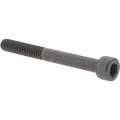 Value Collection - M6x1.00 Metric Coarse Hex Socket Drive, Socket Cap Screw - Grade 12.9 Alloy Steel, Black Oxide Finish, Partially Threaded, 55mm Length Under Head - Eagle Tool & Supply