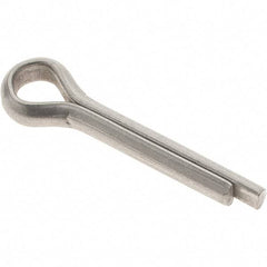 Value Collection - 3/16" Diam x 1" Long Extended Prong Cotter Pin - Grade 18-8, Uncoated, Stainless Steel - Eagle Tool & Supply