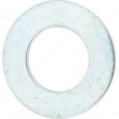 Value Collection - 1-1/2" Screw, Grade 8 Steel SAE Flat Washer - 1-5/8" ID x 3" OD, 3/16" Thick, Zinc-Plated Finish - Eagle Tool & Supply
