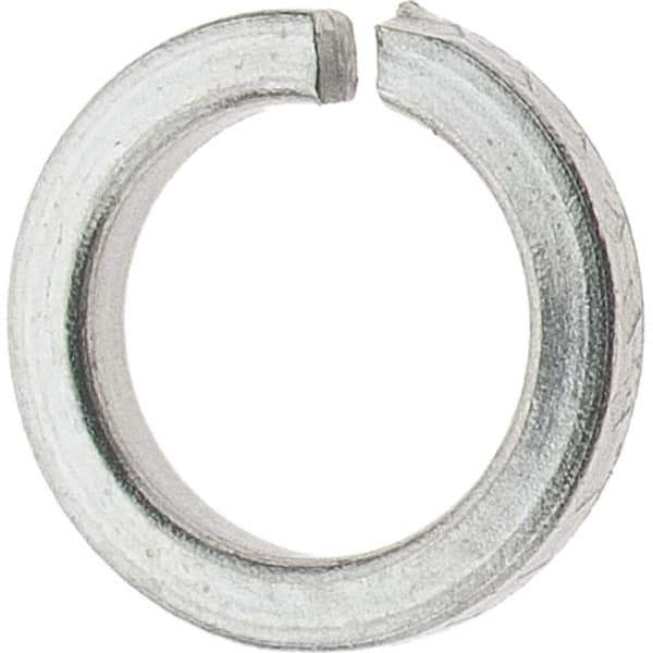 Value Collection - #6, 0.03" Thick High Collar Split Lock Washer - 18-8 Steel, Uncoated, 0.141" Min ID, 0.148" Max ID, 0.216" Max OD - Eagle Tool & Supply