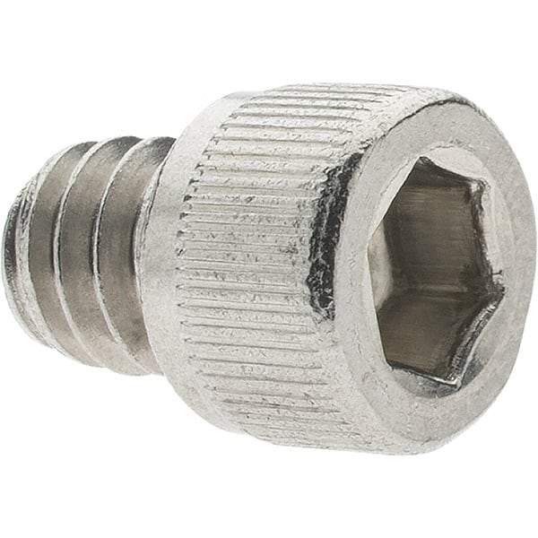Value Collection - 1/4-20 UNC Hex Socket Drive, Socket Cap Screw - Grade 18-8 Stainless Steel, Uncoated, 1/4" Length Under Head - Eagle Tool & Supply