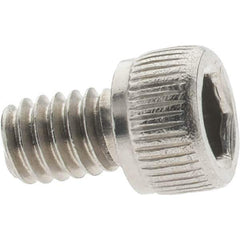 Value Collection - #8-32 UNC Hex Socket Drive, Socket Cap Screw - Grade 18-8 Stainless Steel, 1/4" Length Under Head - Eagle Tool & Supply
