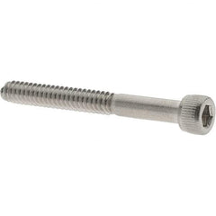 Value Collection - #6-32 UNC Hex Socket Drive, Socket Cap Screw - Grade 18-8 Stainless Steel, 1-1/4" Length Under Head - Eagle Tool & Supply