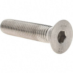 Value Collection - 5/8-11 UNC Hex Socket Drive, 82° Flat Screw - Grade 18-8 Stainless Steel, 3" OAL - Eagle Tool & Supply