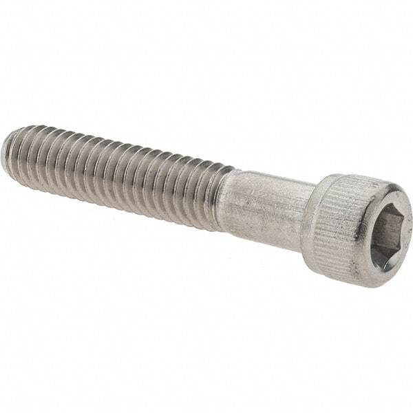 Made in USA - 5/16-18 UNC Hex Socket Drive, Socket Cap Screw - Grade 316 Stainless Steel, Uncoated, 1-3/4" Length Under Head - Eagle Tool & Supply