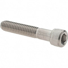 Made in USA - 5/16-18 UNC Hex Socket Drive, Socket Cap Screw - Grade 316 Stainless Steel, Uncoated, 1-3/4" Length Under Head - Eagle Tool & Supply