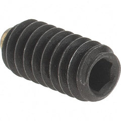 Value Collection - 1/4-20 UNC, 1/2" Length of Thread, Soft Tip Point Set Screw - Grade 8 Alloy Steel - Eagle Tool & Supply