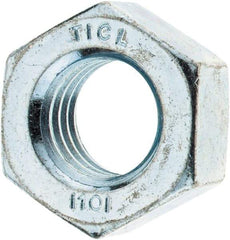 Value Collection - M14x2.00 Metric Coarse Steel Right Hand Hex Nut - 22mm Across Flats, 11mm High, Zinc-Plated Finish - Eagle Tool & Supply