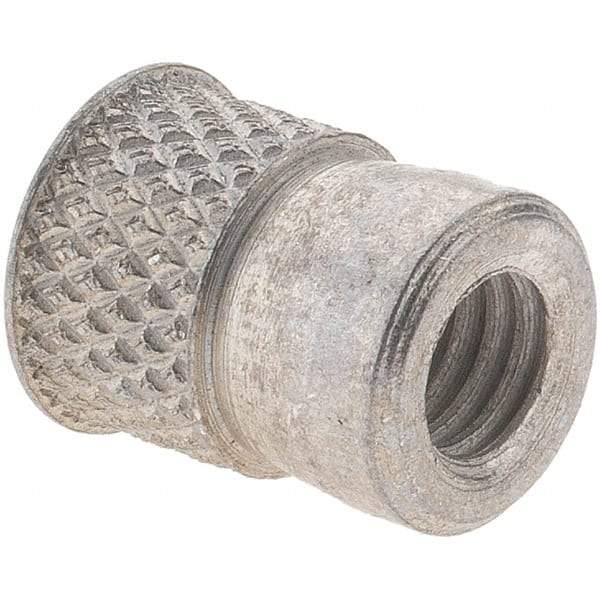 Value Collection - M6x1.00 Metric Coarse Steel Flush Press Fit Threaded Insert - 13.08" OAL, 9.88" Insert Diam, 9.92" Hole Diam, 25/64" Drill - Eagle Tool & Supply