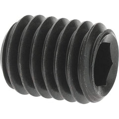 Value Collection - M8x1.25 Metric Coarse, 10mm OAL, Cup Point Set Screw - Grade 14.9 (45H) Alloy Steel, 4mm Key - Eagle Tool & Supply