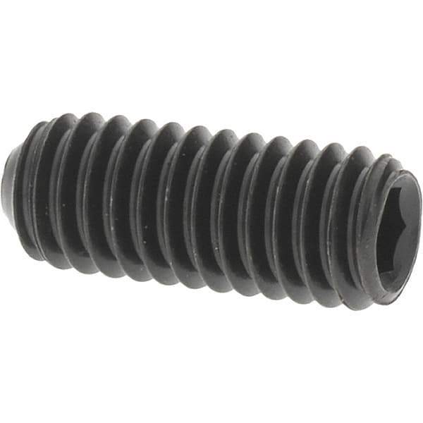 Value Collection - M4x0.70 Metric Coarse, 10mm OAL, Cup Point Set Screw - Grade 14.9 (45H) Alloy Steel, 2mm Key - Eagle Tool & Supply