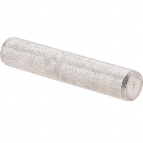 Value Collection - 4mm Diam x 20mm Pin Length 416 Stainless Steel Precision Dowel Pin - C 52-62 Hardness, 1 Beveled & 1 Rounded End - Eagle Tool & Supply