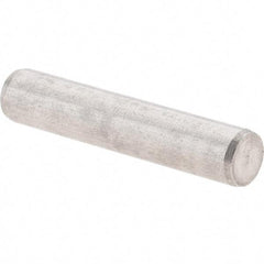 Value Collection - 4mm Diam x 20mm Pin Length 416 Stainless Steel Precision Dowel Pin - C 52-62 Hardness, 1 Beveled & 1 Rounded End - Eagle Tool & Supply