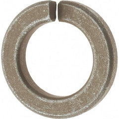 Value Collection - 1", 1/4" Thick Split Lock Washer - AISI 4037 Alloy Steel, Zinc Yellow Dichromate Finish, 1.003" Min ID, 1.024" Max ID, 1.656" Max OD - Eagle Tool & Supply