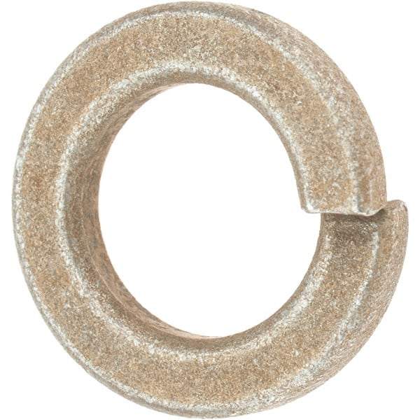 Value Collection - 5/8", 0.156" Thick Split Lock Washer - AISI 4037 Alloy Steel, Zinc Yellow Dichromate Finish, 0.628" Min ID, 0.641" Max ID, 1.073" Max OD - Eagle Tool & Supply