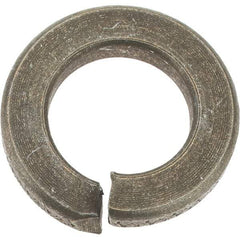Value Collection - 9/16", 0.141" Thick Split Lock Washer - AISI 4037 Alloy Steel, Zinc Yellow Dichromate Finish, 0.564" Min ID, 0.574" Max ID, 0.965" Max OD - Eagle Tool & Supply