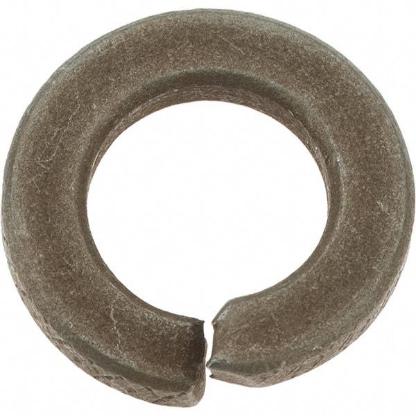 Value Collection - 7/16", 0.109" Thick Split Lock Washer - AISI 4037 Alloy Steel, Zinc Yellow Dichromate Finish, 0.44" Min ID, 0.45" Max ID, 0.776" Max OD - Eagle Tool & Supply