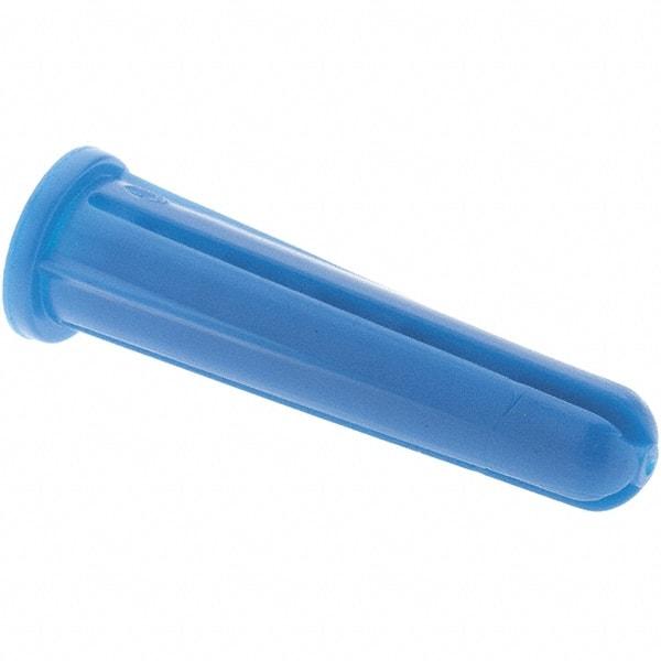 Value Collection - #14 to #16 Screw, 5/16" Diam, 1-1/2" Long, Plug Drywall & Hollow Wall Anchor - Plastic, Use with Concrete/Masonry & Wallboard - Eagle Tool & Supply