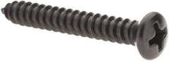 Value Collection - #8 Oval Head Phillips Sheet Metal Screw - Steel, 1-1/4" OAL, AISI 1016, ANSI/ASME B18.6.4, ASME B18.6.3 & SAE J933, Grade 1016-1024 - Eagle Tool & Supply