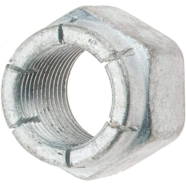 Value Collection - 3/4-16 UNJF Grade 2 Hex Lock Nut with Expanding Flex Top - Cadmium-Plated Finish, Meets Military Specifications - Eagle Tool & Supply