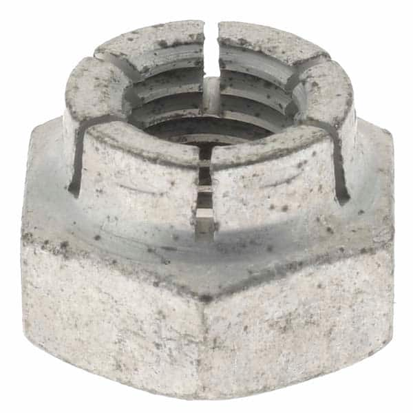 Value Collection - 1/4-28 UNJF Grade 2 Hex Lock Nut with Expanding Flex Top - Eagle Tool & Supply