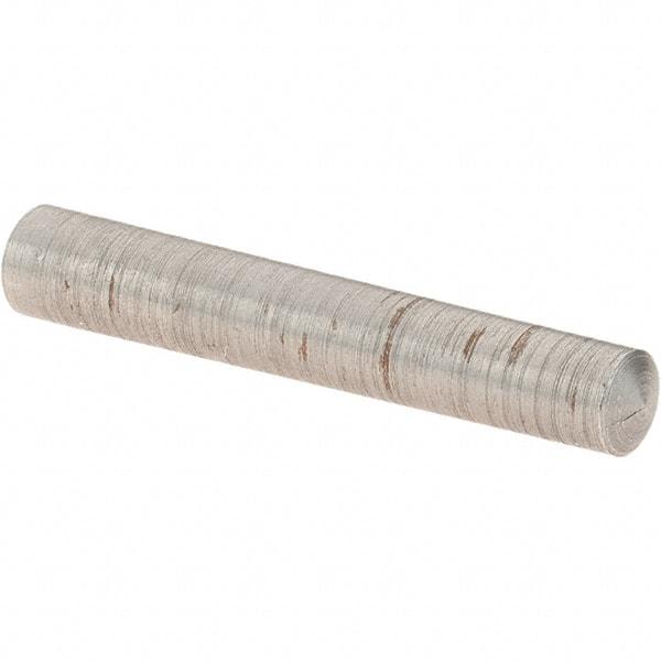 Value Collection - Size 4, 0.2188" Small End Diam, 0.25" Large End Diam, Uncoated Steel Taper Pin - Grade C-12L14, 1-1/2" OAL, 1-1/2 Pin Length - Eagle Tool & Supply