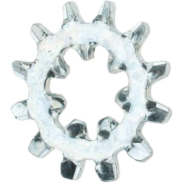 Value Collection - #10 Screw, Steel Internal Tooth Lock Washer - Zinc-Plated, Grade 2 - Eagle Tool & Supply