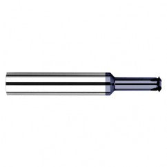 0.1200″ Cutter Diameter × 0.3120″ (5/16″) Reach Carbide Single Form #8 Thread Milling Cutter, 4 Flutes, AlTiN Coated - Eagle Tool & Supply