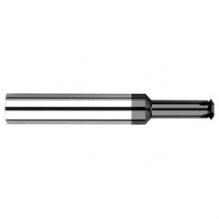 0.0980″ Cutter Diameter × 0.5000″ (1/2″) Reach Carbide Single Form #6 Thread Milling Cutter, 4 Flutes, Amorphous Diamond Coated - Eagle Tool & Supply