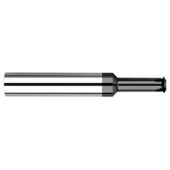 0.0980″ Cutter Diameter × 0.5000″ (1/2″) Reach Carbide Single Form #6 Thread Milling Cutter, 4 Flutes, Amorphous Diamond Coated - Eagle Tool & Supply
