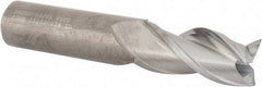 Kennametal - 3/4", 1-1/2" LOC, 3/4" Shank Diam, 4" OAL, 3 Flute, Solid Carbide Square End Mill - Single End, Uncoated, Spiral Flute, 37° Helix, Centercutting, Right Hand Cut, Right Hand Flute, Series AADE - Eagle Tool & Supply