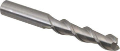 Kennametal - 1/2", 2" LOC, 1/2" Shank Diam, 4" OAL, 2 Flute, Solid Carbide Square End Mill - Single End, Uncoated, Spiral Flute, 45° Helix, Centercutting, Right Hand Cut, Right Hand Flute, Series AADF - Eagle Tool & Supply