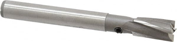 Made in USA - 9/32" Diam, 1/4" Shank, Diam, 4 Flutes, Straight Shank, Interchangeable Pilot Counterbore - Eagle Tool & Supply