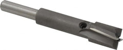 Made in USA - 15/32" Diam, 1/4" Shank, Diam, 4 Flutes, Straight Shank, Interchangeable Pilot Counterbore - Eagle Tool & Supply