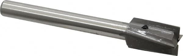 Made in USA - 7/8" Diam, 1/2" Shank, Diam, 4 Flutes, Straight Shank, Interchangeable Pilot Counterbore - Eagle Tool & Supply