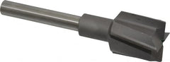 Made in USA - 1-3/8" Diam, 1/2" Shank, Diam, 4 Flutes, Straight Shank, Interchangeable Pilot Counterbore - Eagle Tool & Supply