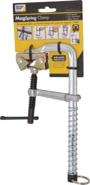 Strong Hand Tools - 2-1/2" Deep Throat, 5-1/2" Max Capacity, Standard Sliding Arm Clamp - 300 Lb Clamping Pressure - Eagle Tool & Supply