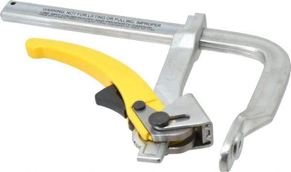 Strong Hand Tools - 4-3/4" Deep Throat, 7" Max Capacity, Standard Sliding Arm Clamp - 1,000 Lb Clamping Pressure - Eagle Tool & Supply