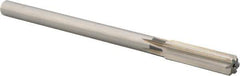 Union Butterfield - 1/2" High Speed Steel 6 Flute Chucking Reamer - Straight Flute, 0.4355" Straight Shank, 2" Flute Length, 8" OAL - Eagle Tool & Supply