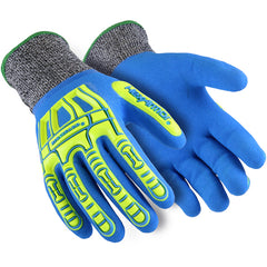 Full Sandy Nitrile Dip with Hi-Vis Cut Resistant Shell, Size M