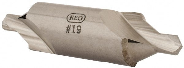 Keo - #19 Bell Cut 60° Incl Angle High Speed Steel Combo Drill & Countersink - Eagle Tool & Supply