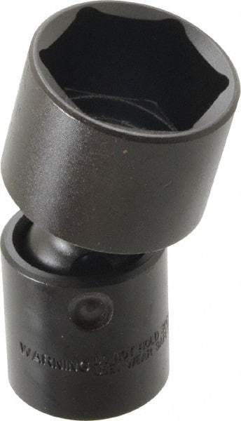 Proto - 1/2" Drive 1-5/16" Standard Universal Impact Socket - 6 Points, 3-19/64" OAL - Eagle Tool & Supply