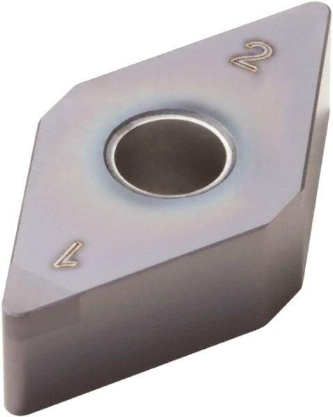 Seco - DNGA442 Grade CBN060K PCBN Turning Insert - TiSiAlN Finish, 55° Diamond, 1/2" Inscr Circle, 1/4" Thick, 1/32" Corner Radius - Eagle Tool & Supply