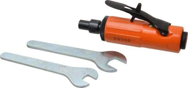 Dotco - 1/4" Collet, Straight Handle, Air Straight Die Grinder - 30,000 RPM, Rear Exhaust, 16 CFM, 0.3 hp, 90 psi, 1/8" Inlet - Eagle Tool & Supply